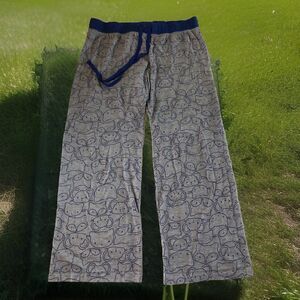 Joe Boxer Women’s Lounge Pants Cat Mice Raccoon Drawstring Waist XL